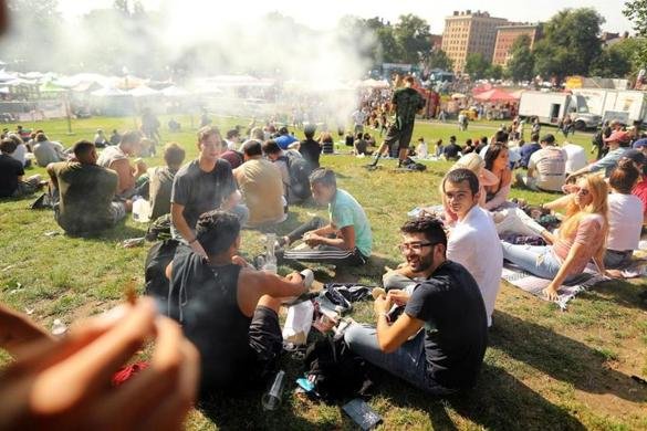 Smoking marijuana in public isn’t much of a risk anymore