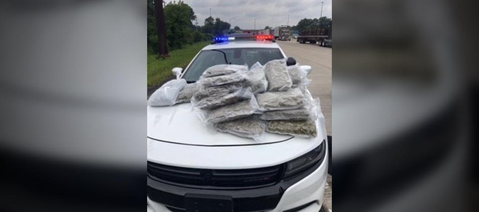 30 pounds of marijuana found during traffic stop