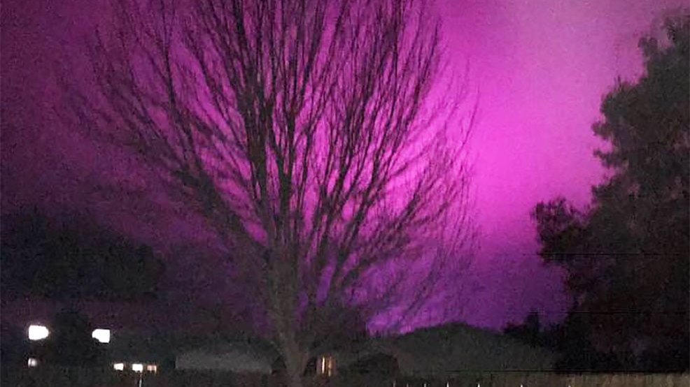 Mysterious purple glow lights up Eastern Wash. night sky | KOMO