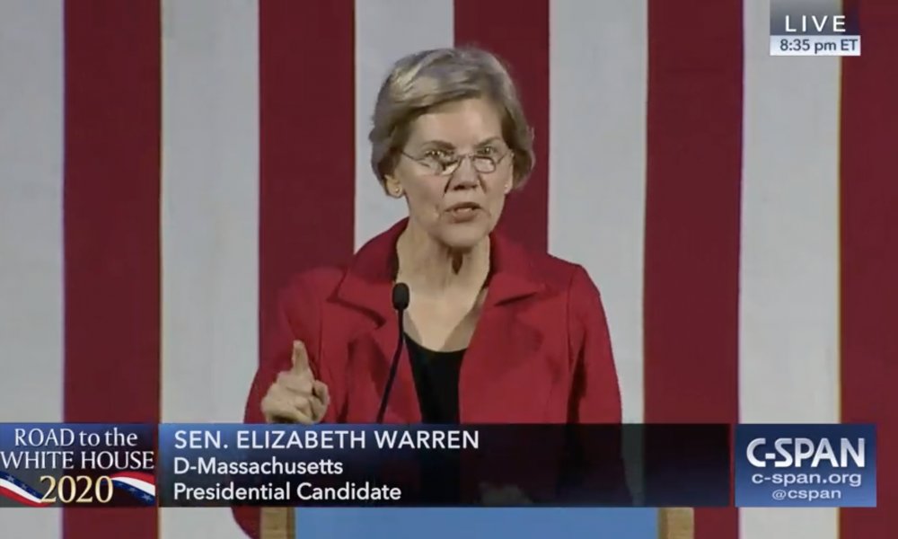 Elizabeth Warren Talks Marijuana in Presidential Campaign Stop