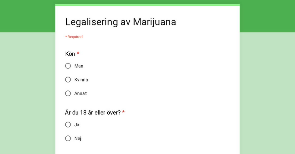 Legalisera Marijuana