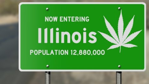Illinois, which has a population of nearly 13 million, would become the biggest Midwestern state to legalize recreational marijuana, ahead of Michigan.