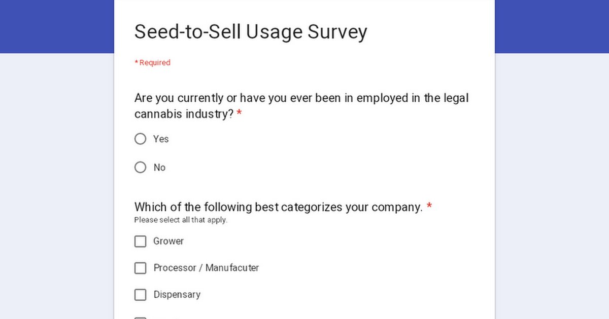 I'm Building An Open Source Seed-To-Sell Management Service. I've Created A Small Survey To Help Me Gain Insights Into The Market! I'd love your feedback.