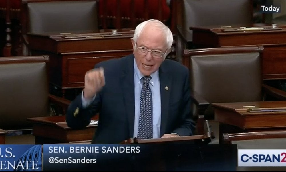 Bernie Sanders Calls For Marijuana Legalization In Senate Floor Speech On Policing Reform